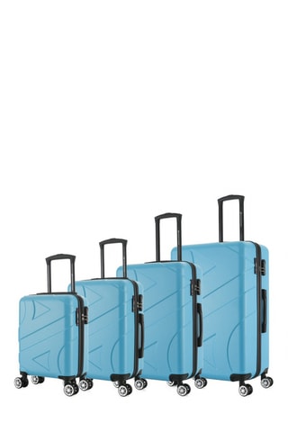 Set de 4 valises Boston (XS/S/M/L) - 47/57/67/76 cm - Turquoise