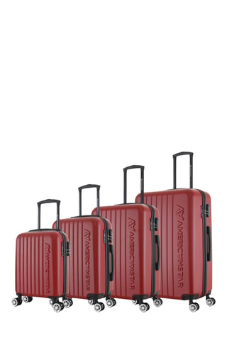 Set de 4 valises Houston (XS/S/M/L) - 47/57/67/76 cm - Rouge