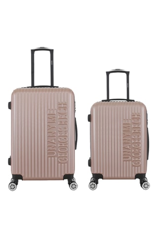 Valise cabine et valise semaine Venise (S/M) - 57/67 cm - Doré rose
