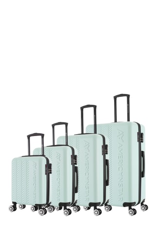 Set de 4 valises Seattle (XS/S/M/L) - 47/57/67/76 cm - Vert clair