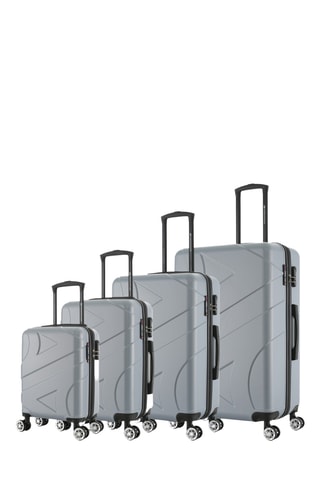 Set de 4 valises Boston (XS/S/M/L) - 47/57/67/76 cm - Gris