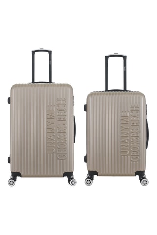 Valise semaine et valise grand volume Venise (M/L)  - 67/76 cm - Beige