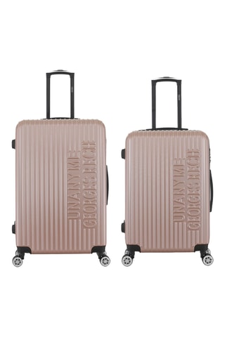 Valise semaine et valise grand volume Venise (M/L) - 67/76 cm - Doré rose