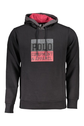 Sudadera con capucha - Negro, rojo y gris