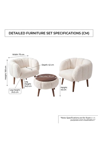 2 fauteuils et table basse