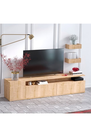 Meuble TV 3 tiroirs Alika - 180 x 45 x 35 cm