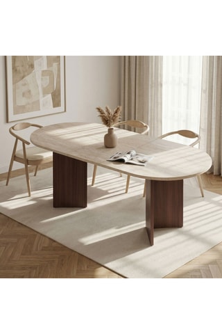 Table à manger extensible - 160 x 90 x 75 cm