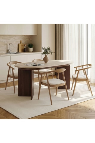 Table à manger extensible - 160 x 90 x 75 cm