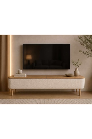 Meuble TV 2 abattants - 120 x 45 x 30 cm