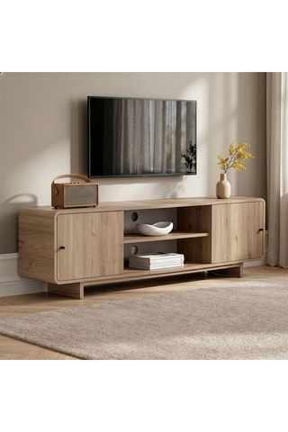 Meuble TV 2 portes - 180 x 52 x 34 cm
