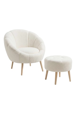 Fauteuil et pouf
