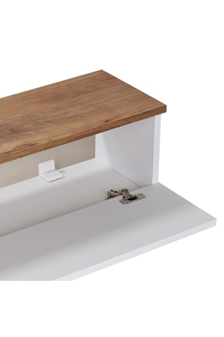 Meuble TV 2 abattants - 160 x 25 x 25 cm