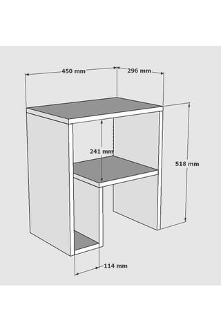 Table d'appoint - 45 x 51,8 x 29,6 cm
