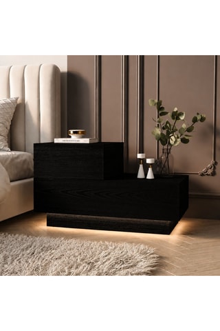 Table de chevet 2 tiroirs - 70 x 38,3 x 35 cm
