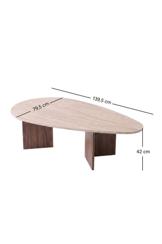 Table basse - 139,5 x 42 x 79,5 cm