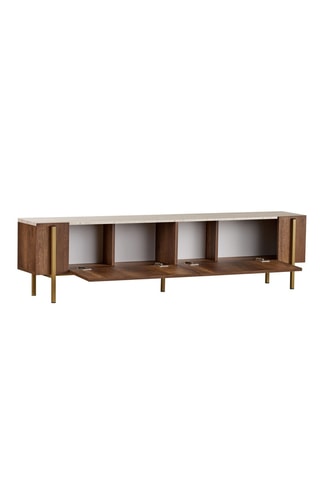 Meuble TV 2 abattants - 180 x 45,5 x 29,5 cm