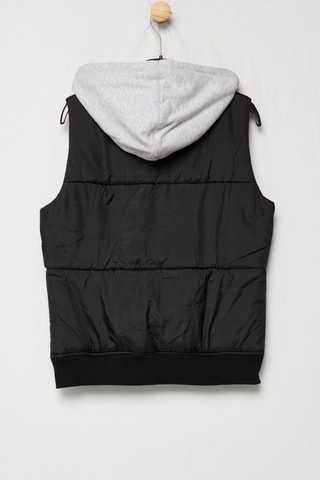 Chaleco con capucha - Negro