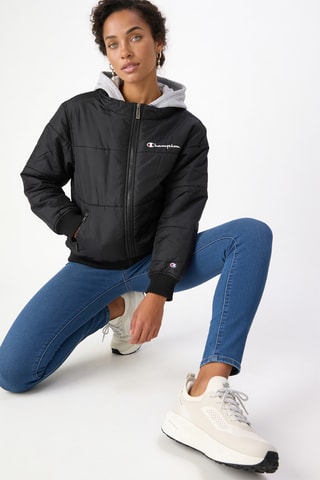Anorak con capucha - Negro
