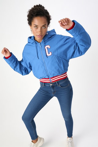 Chaqueta con capucha - Azul