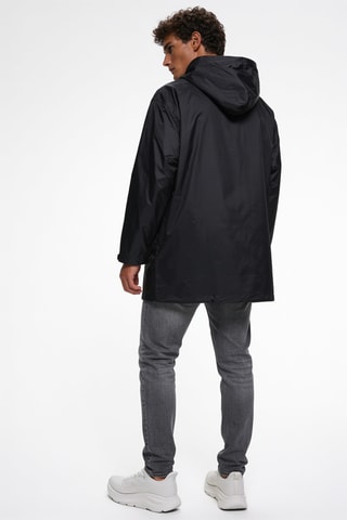 Chaqueta con capucha - Negro