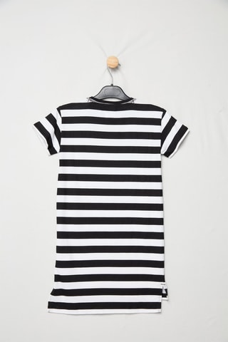 Vestido recto - Negro y blanco