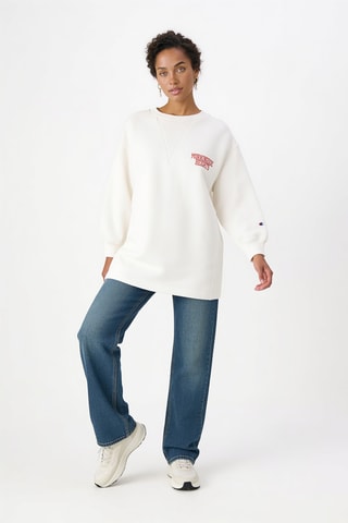 Vestido sudadera - Blanco