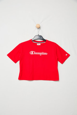Camiseta cropped - Rojo