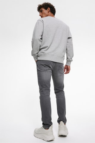 Sudadera con capucha - Gris claro jaspeado