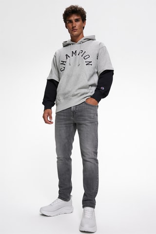 Sudadera con capucha - Gris claro jaspeado