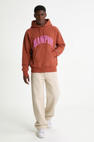 Sudadera con capucha - Rojo teja