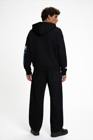 Sudadera con capucha Monstruo de las Galletas - Negro