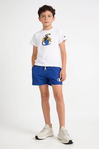 Camiseta y short - Blanco y azul