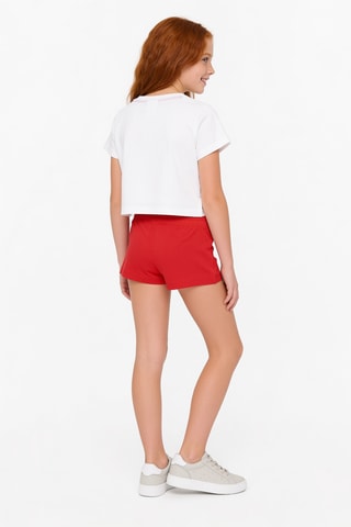 Camiseta y short - Blanco y rojo