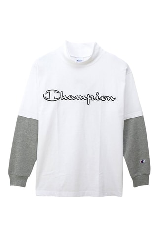 Camiseta efecto doble prenda - Blanco