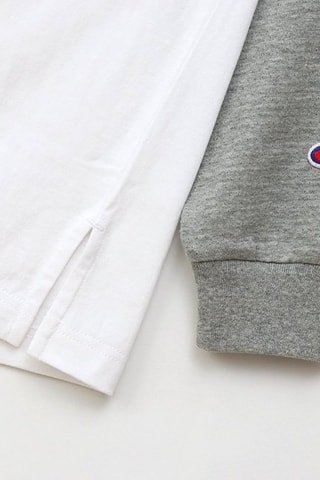 Camiseta efecto doble prenda - Blanco