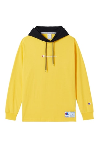 Camiseta con capucha - Amarillo
