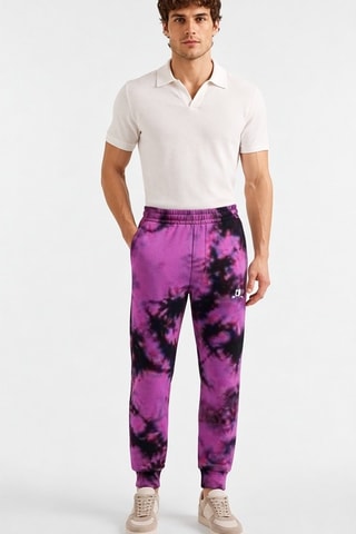 Pantalón tie-dye - Violeta y negro