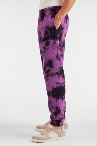 Pantalón tie-dye - Violeta y negro