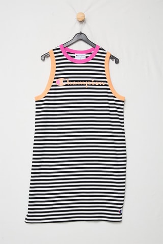 Vestido largo sin mangas - Negro y blanco