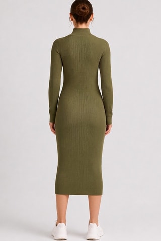 Vestido jersey - Caqui