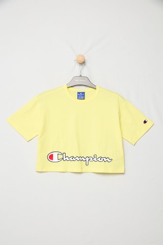 Camiseta cropped - Amarillo