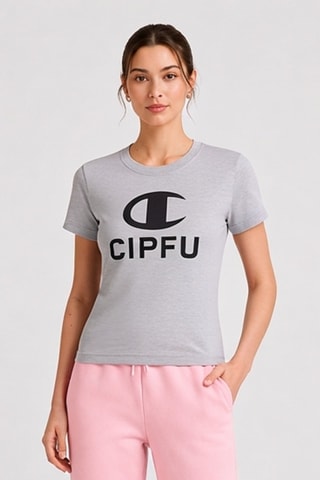 T-shirt loose - Gris clair