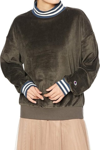 Sudadera de terciopelo - Negro