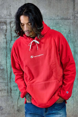 Sudadera con capucha - Rojo