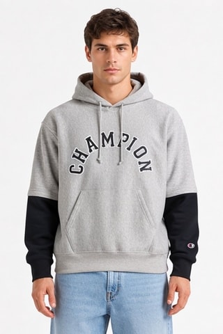 Sudadera con capucha - Gris claro jaspeado