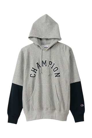 Sudadera con capucha - Gris claro jaspeado