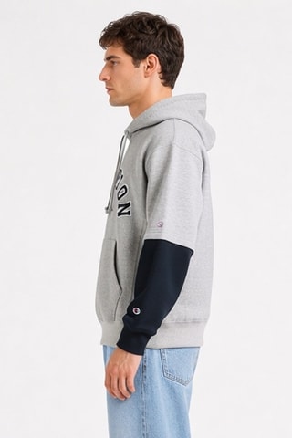 Sudadera con capucha - Gris claro jaspeado