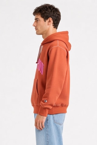 Sudadera con capucha - Rojo teja