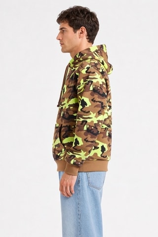 Sudadera con capucha - Caqui