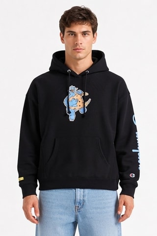 Sudadera con capucha Monstruo de las Galletas - Negro